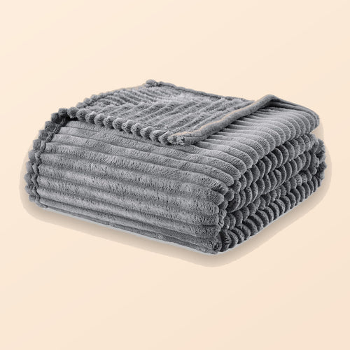 Chunky Thick Blanket in Gray