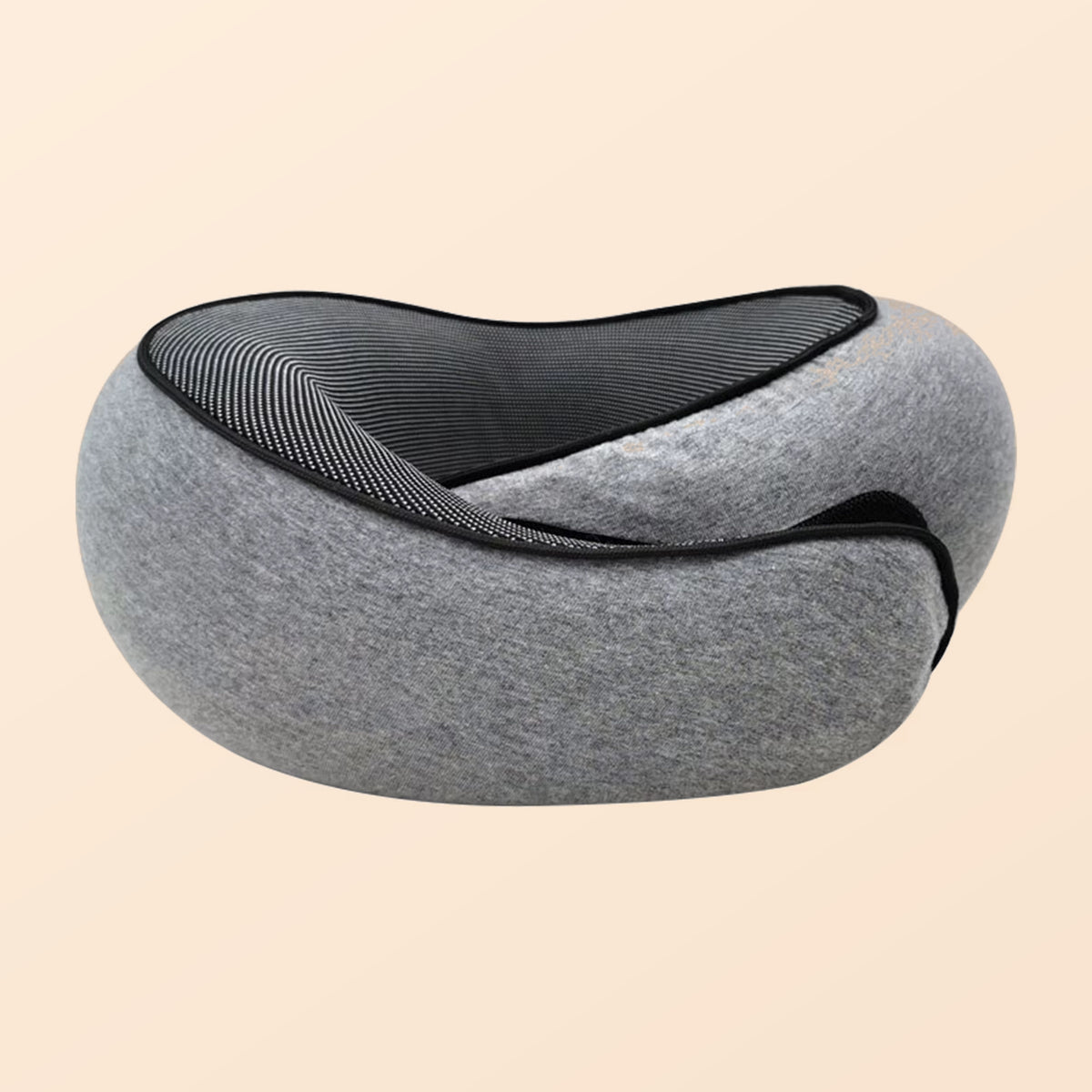 MemoryPlush Neck Pillow in Light Gray